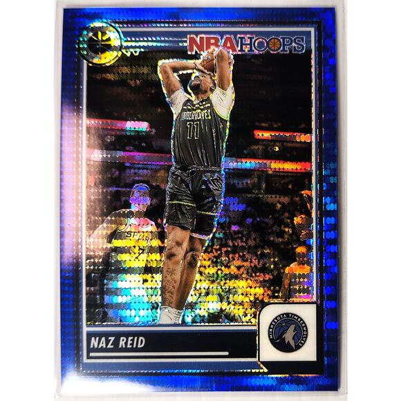 2023-24 NBA Hoops Premium Stock NAZ REID #221 Blue Pulsar Prizm 32/75 - Picture 1 of 2